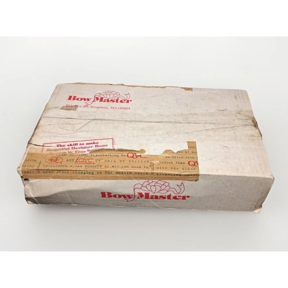 Vintage Bow Master Designer Bow Maker Kit with VHS Ribbons and Project Book